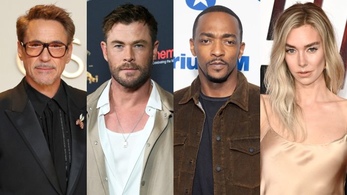 Robert Downey Jr Chris Hemsworth Anthony Mackie and Vanessa Kirby Split Getty H 2025